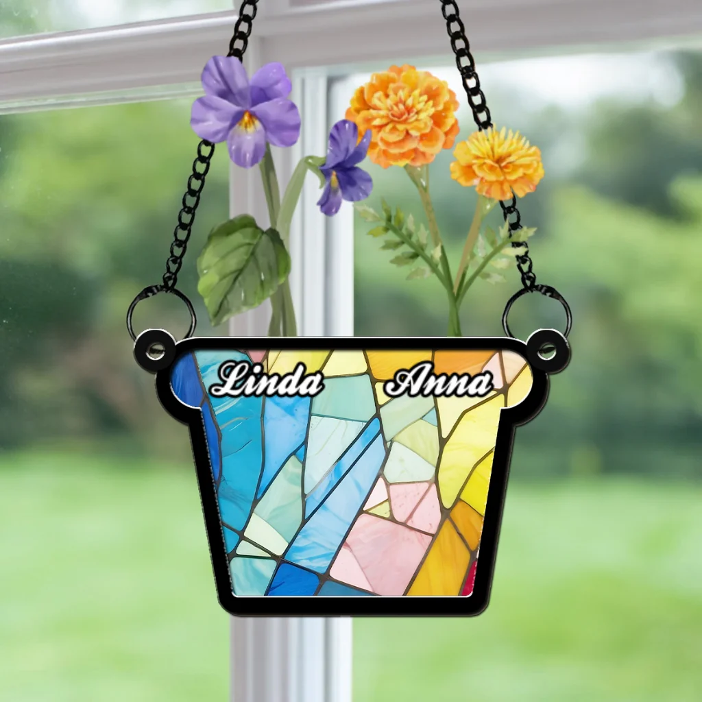 Birth Flower - Personalized Custom Suncatcher - Image 4