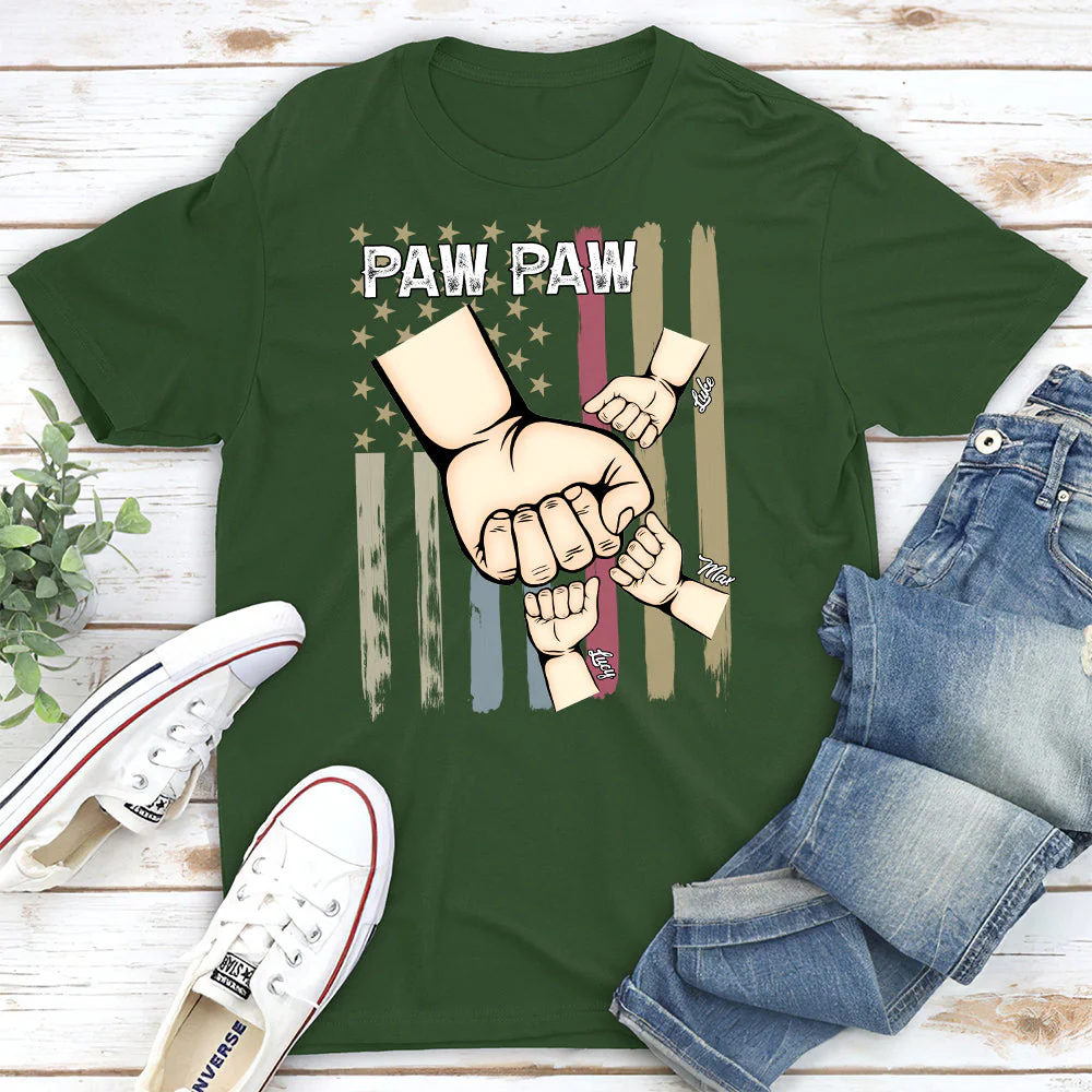 Dad Grandpa And Kids - Personalized Custom Shirt - Image 2