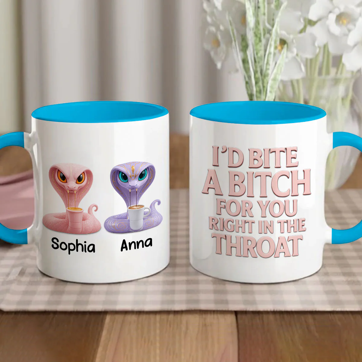 Bite For You - Personalized Custom Accent Mug - Image 4