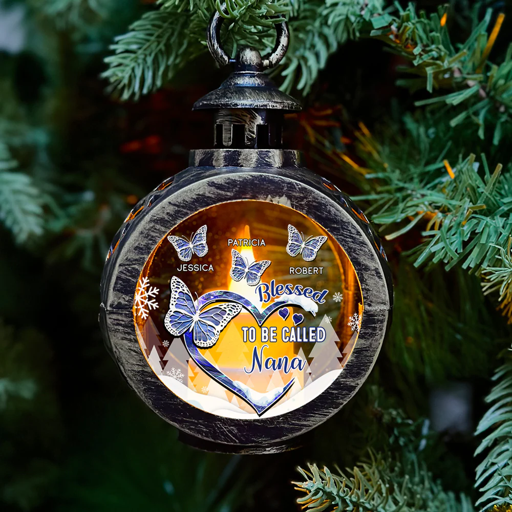 Blessed Mimi - Personalized Custom Christmas Lantern - Image 2