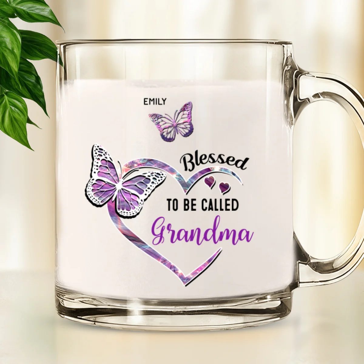 Blessed Mimi - Personalized Custom Glass Mug - Image 7