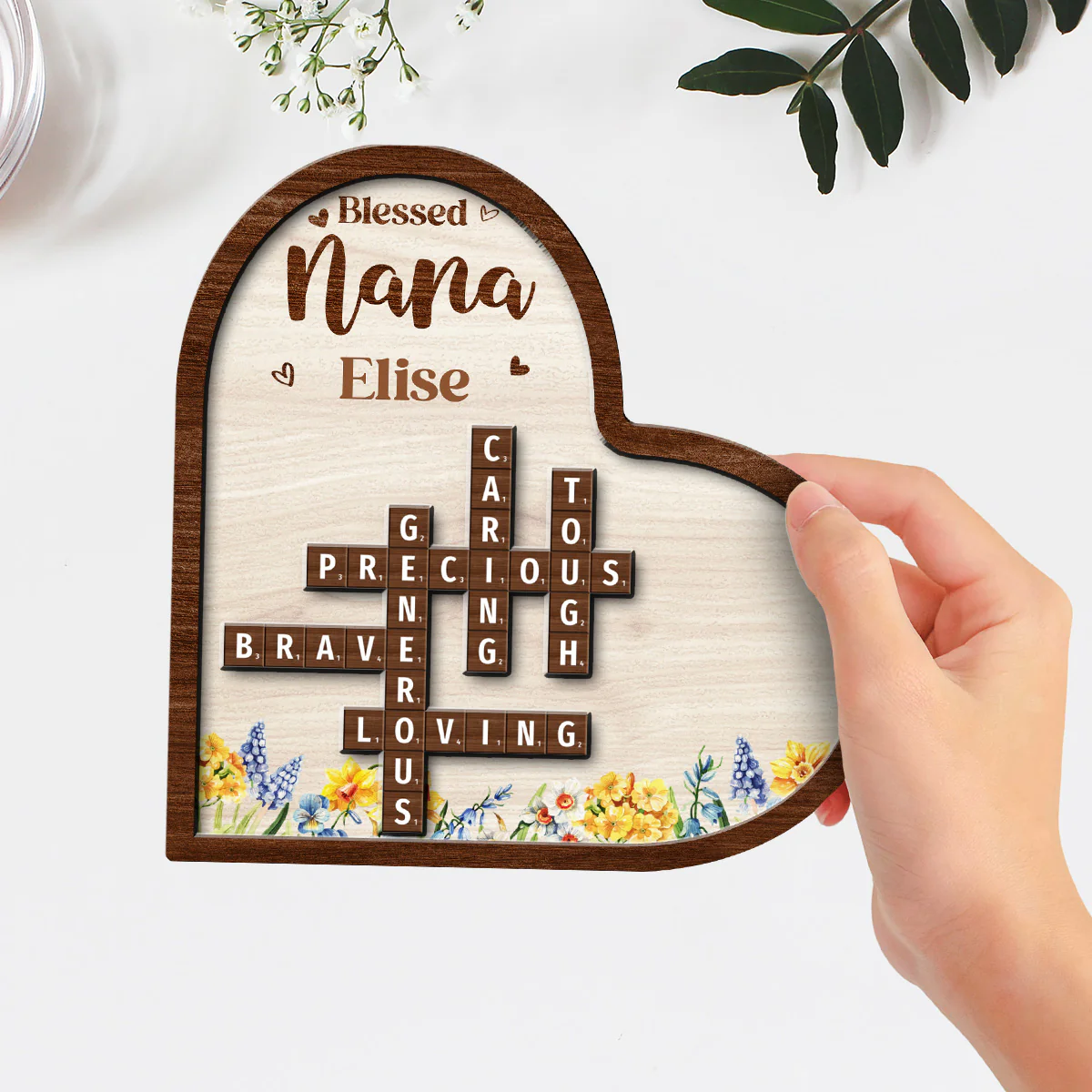 Blessed Mom Grandma - Personalized Custom Wooden Plaque - Image 3
