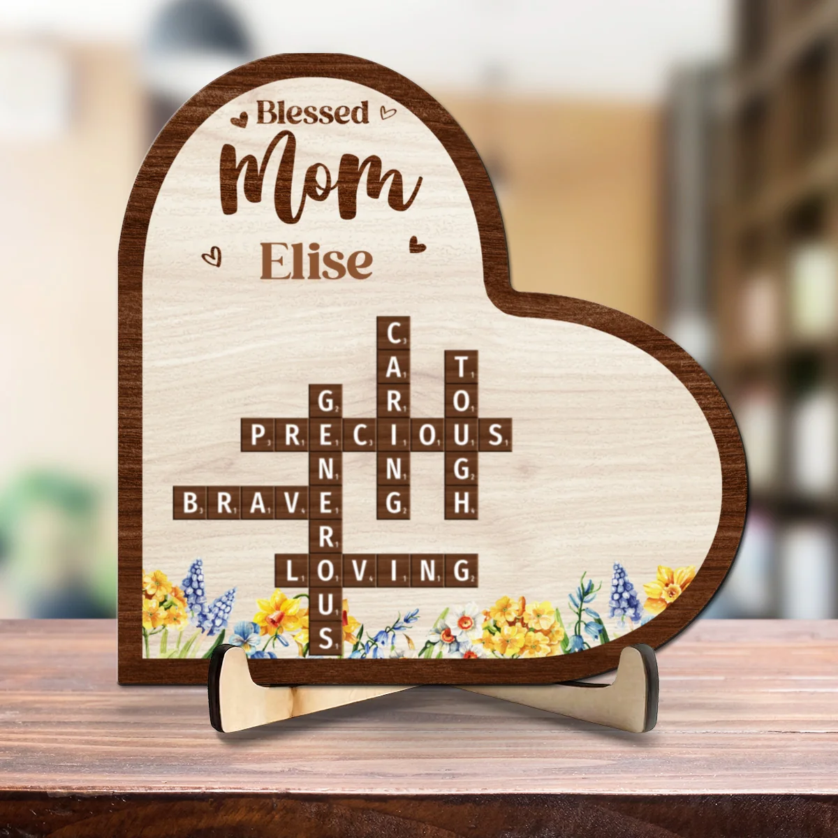 Blessed Mom Grandma - Personalized Custom Wooden Plaque - Image 5