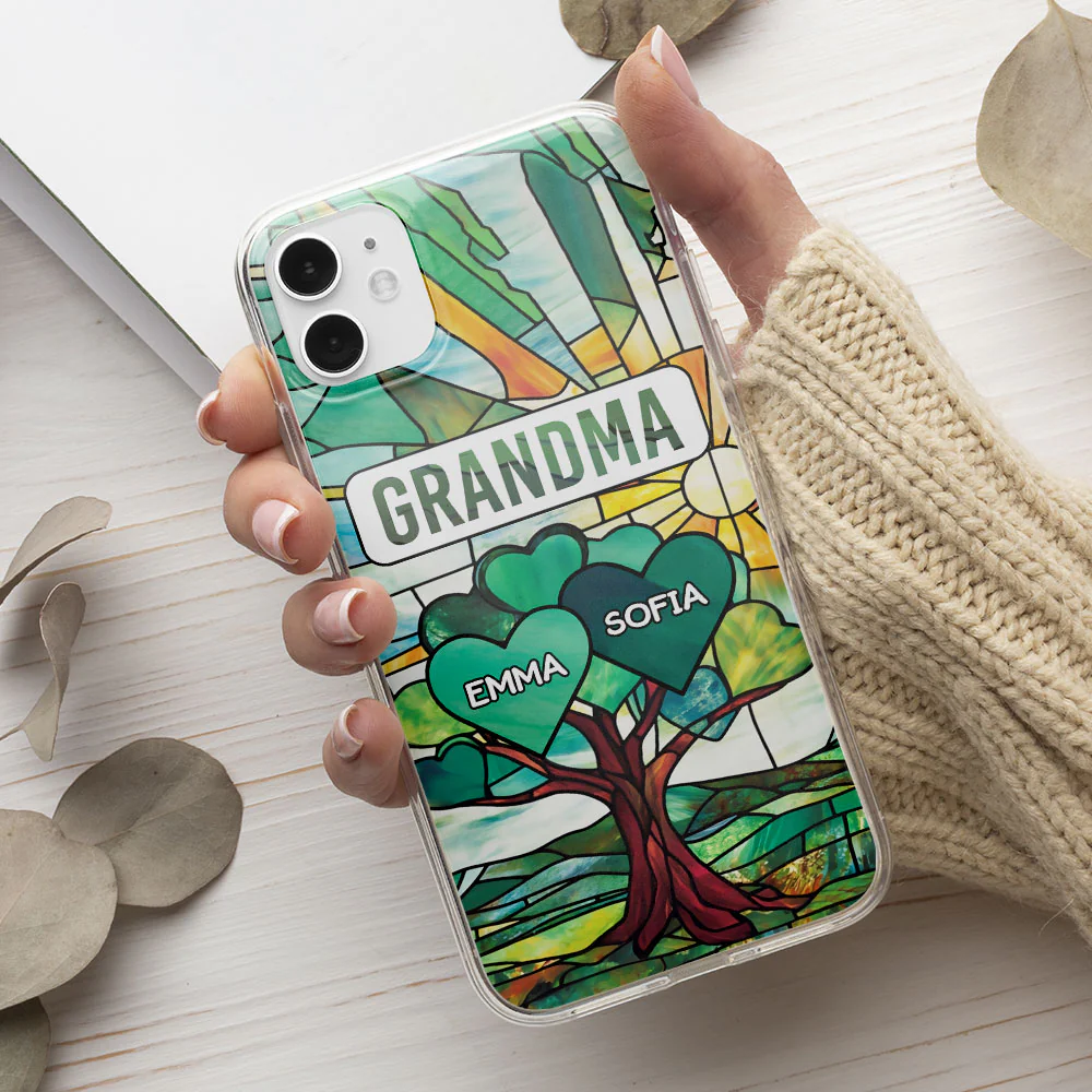 Blessed To Be Called Grandma - Personalized Custom Phone Case - Image 2