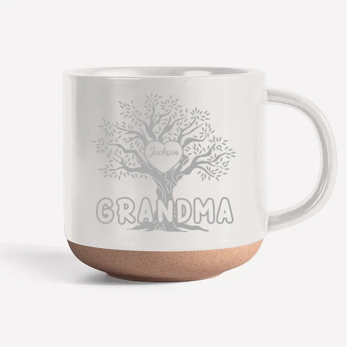 Blessed To Be Called Grandma - Personalized Custom Engraved Pottery Mug - Image 8