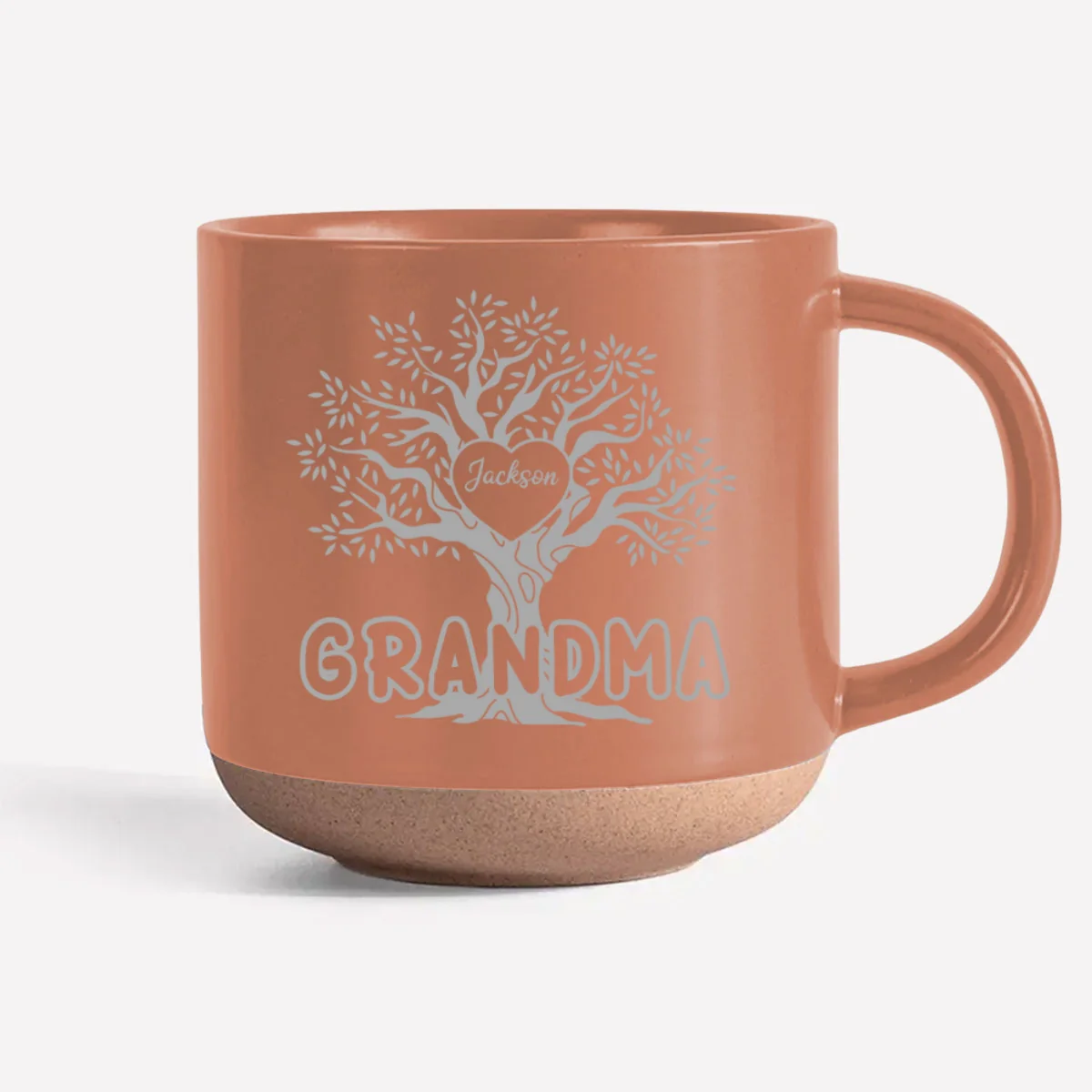 Blessed To Be Called Grandma - Personalized Custom Engraved Pottery Mug - Image 9