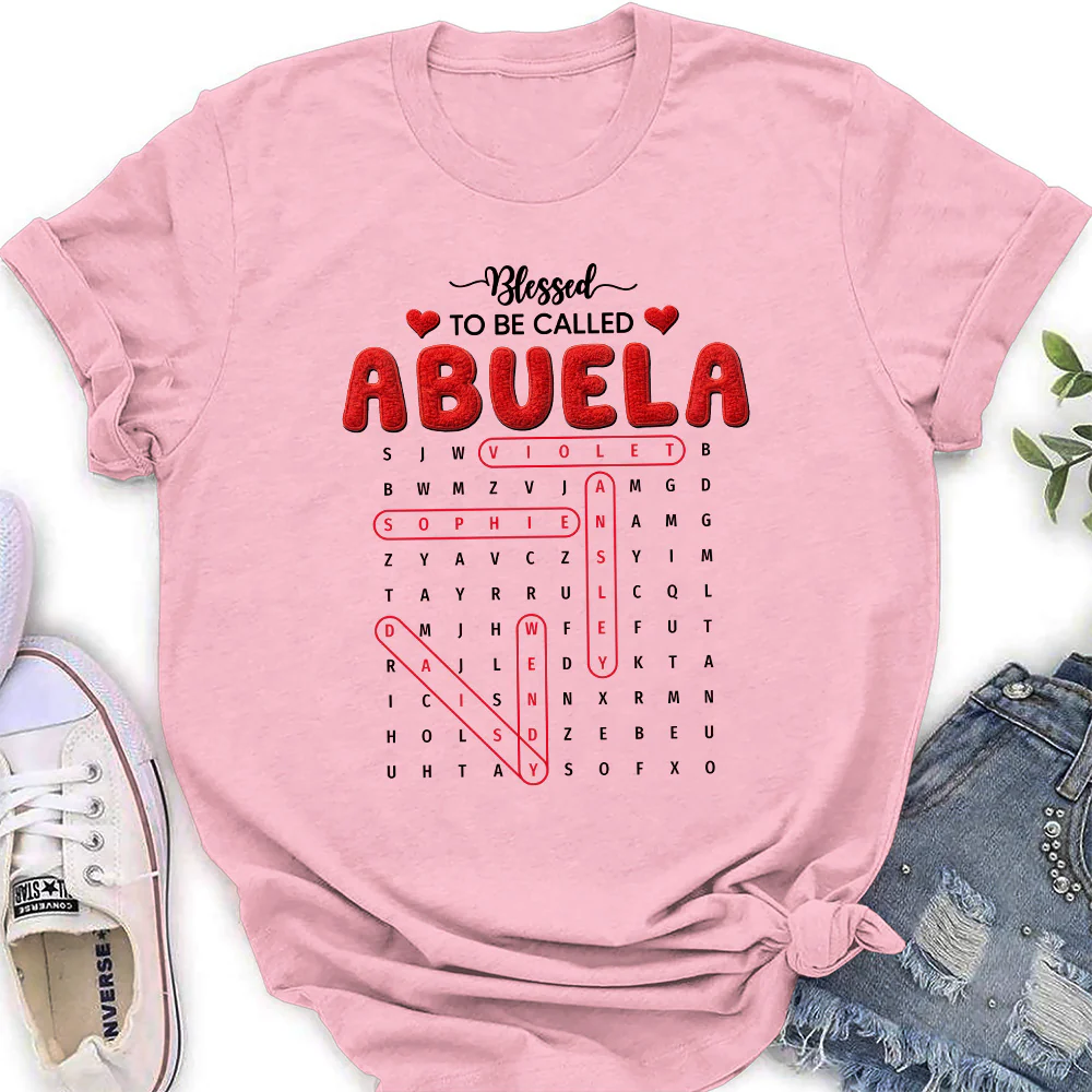 Blessed To Be Called Grandma - Personalized Custom Shirt - Image 8