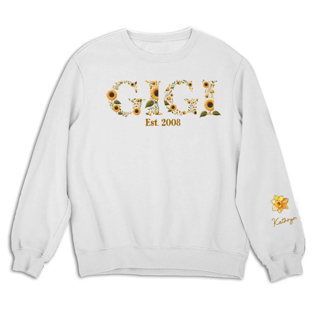 Blessed To Be Called Grandma - Personalized Custom Sweatshirt - Image 7