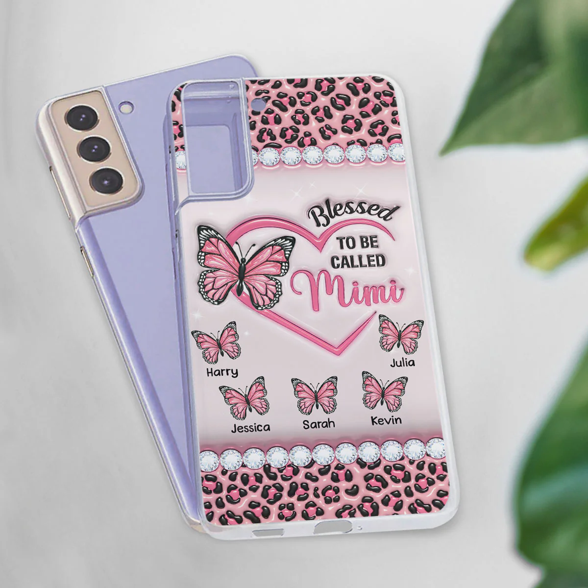 Blessed To Be Called Nana - Personalized Custom 3D Inflated Effect Phone Case - Image 5