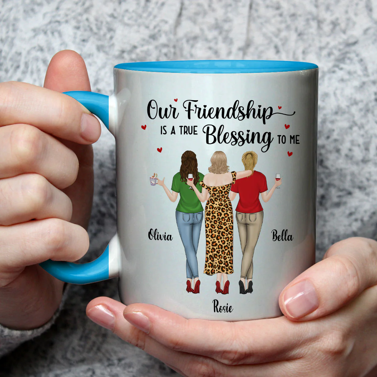 Blessing To Me - Personalized Custom Accent Mug - Image 3