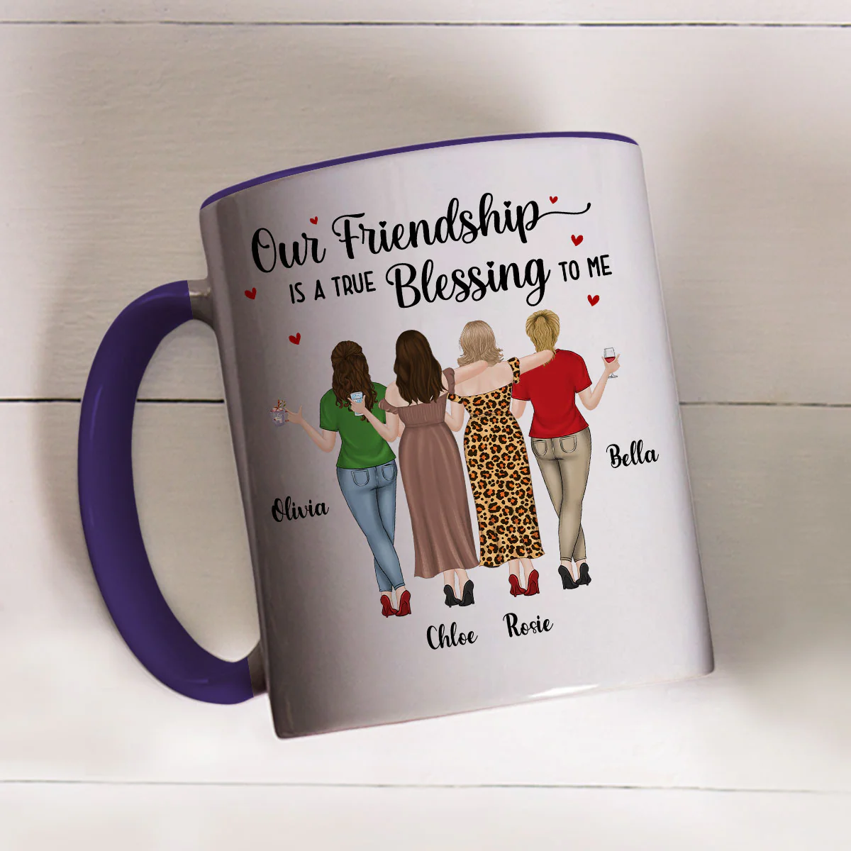 Blessing To Me - Personalized Custom Accent Mug - Image 4