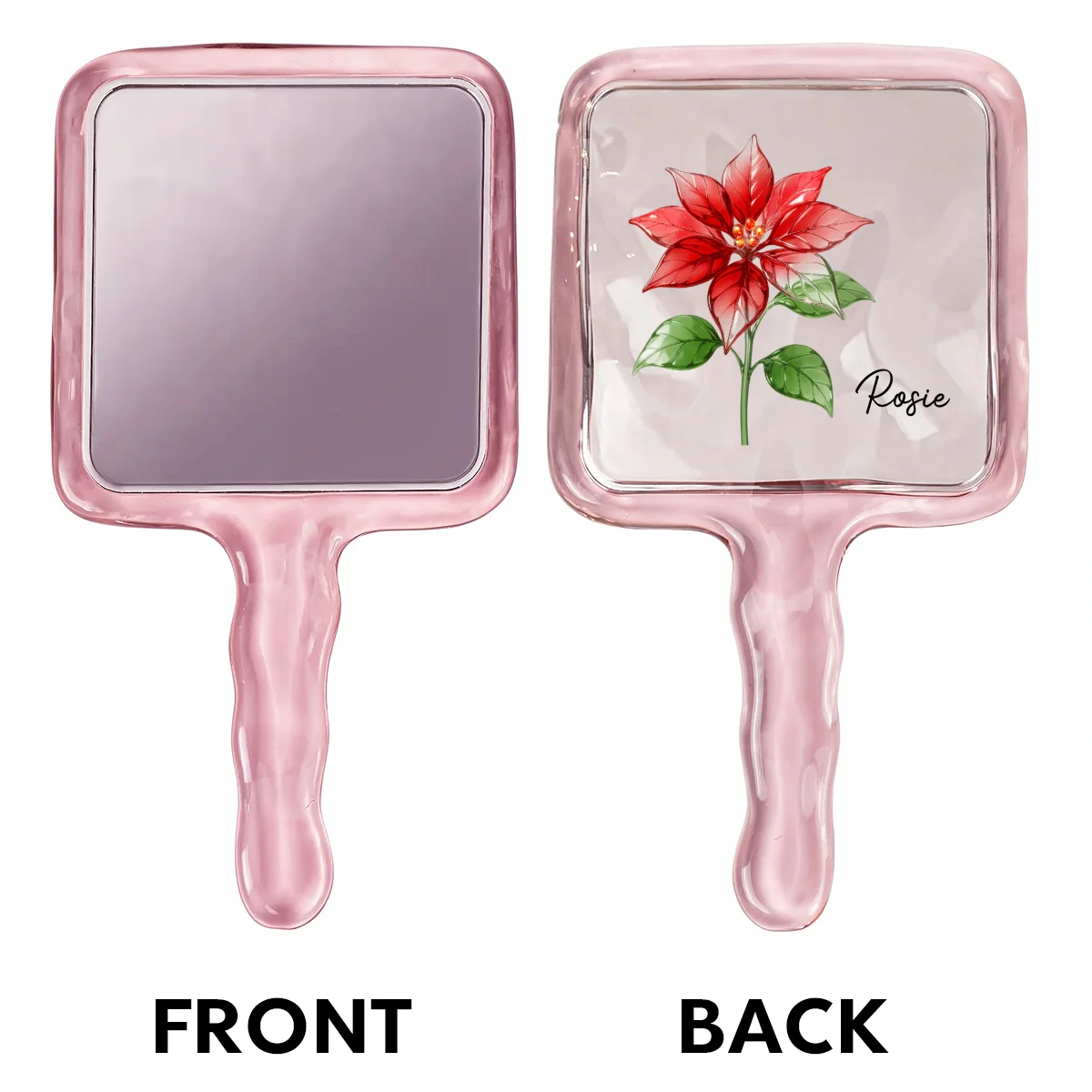 Bloom In Mirror - Personalized Custom Handheld Mirror - Image 6