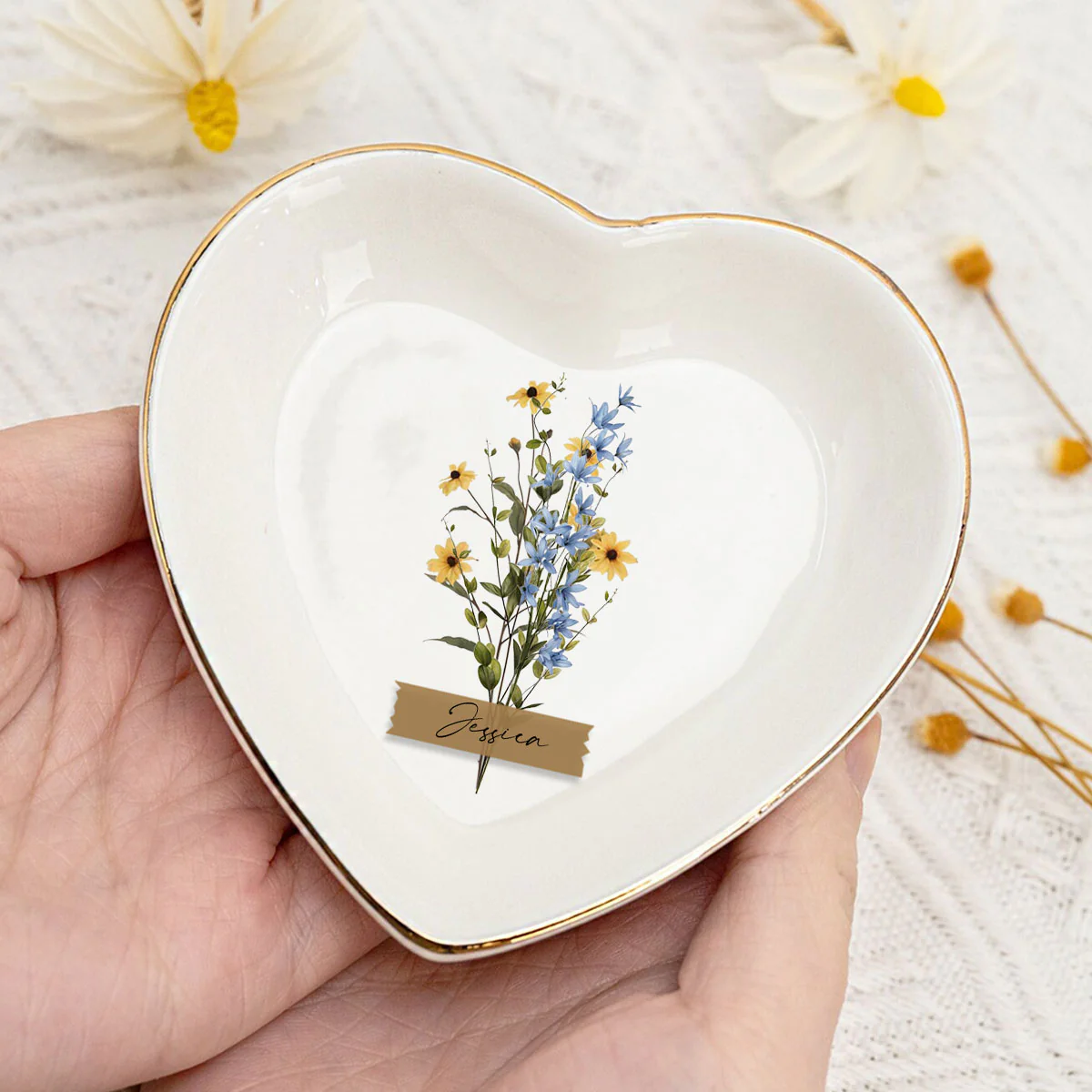 Bloom Where You Are Planted - Personalized Custom Jewelry Dish - Image 2
