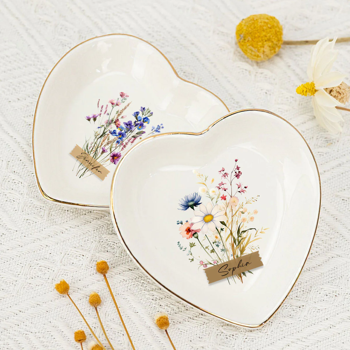 Bloom Where You Are Planted - Personalized Custom Jewelry Dish - Image 4