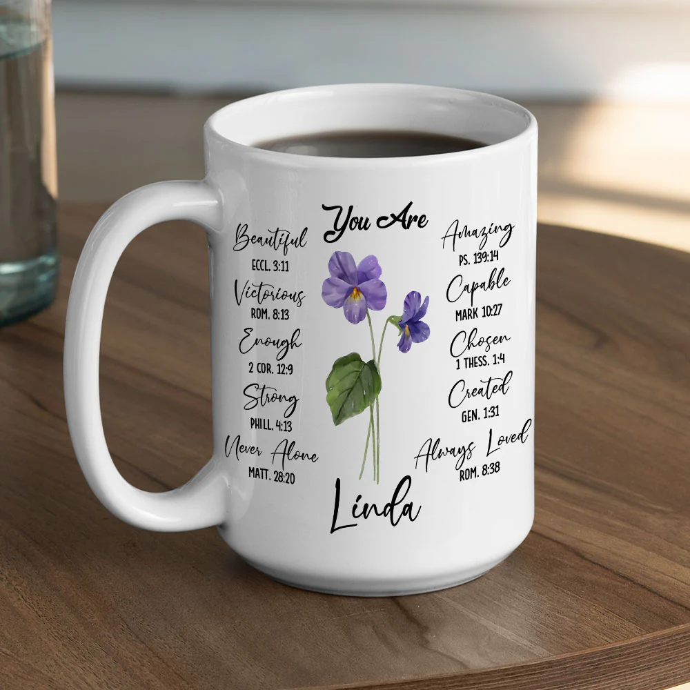 Bloom Where You Are Planted - Personalized Custom Mug - Image 5