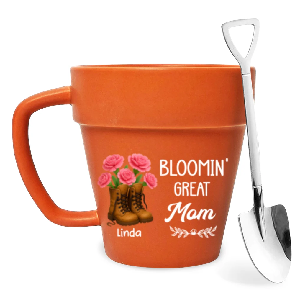 Simply The Best Mom - Personalized Custom Plant Pot Mug - Image 7