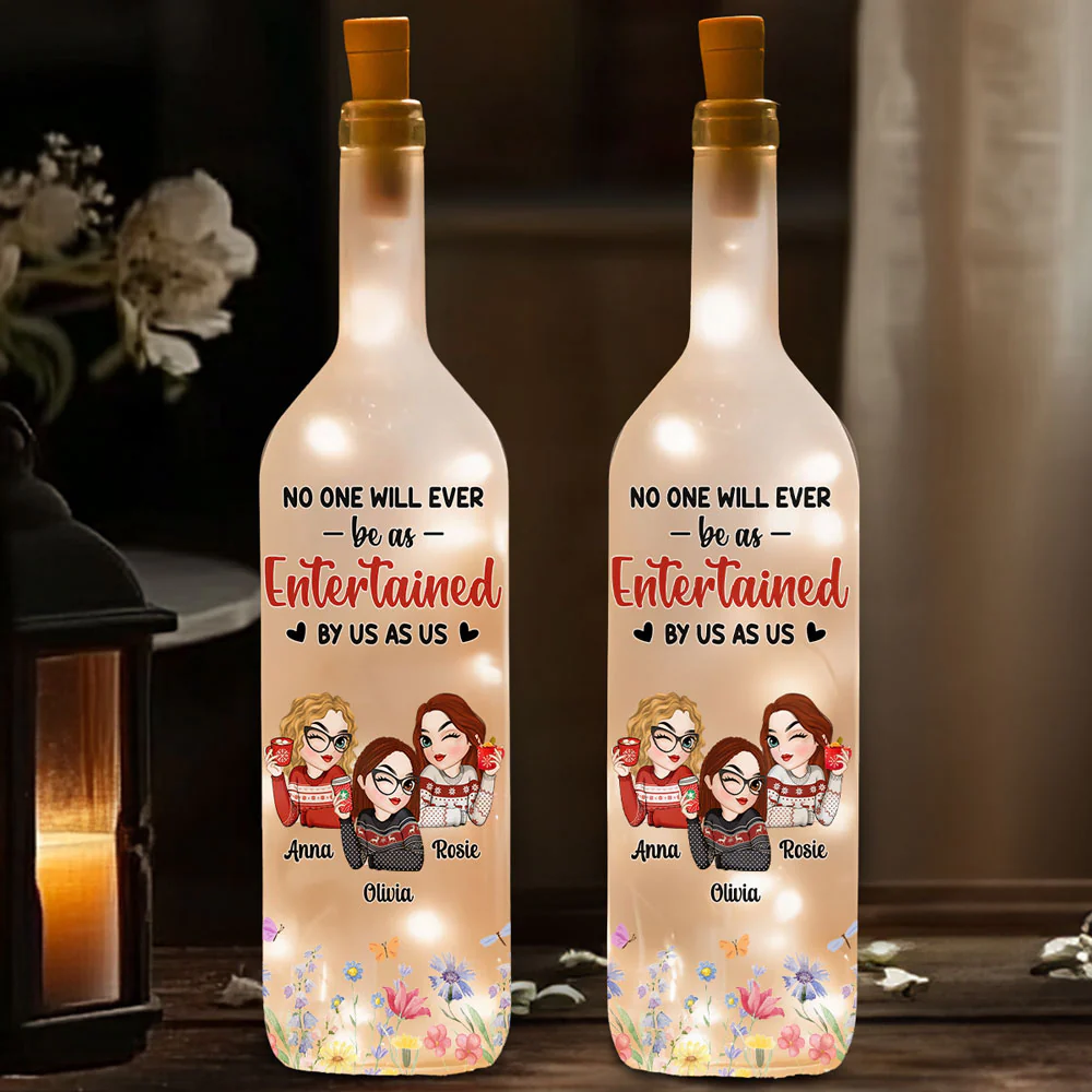 Blooming Friendship - Personalized Custom Bottle Lamp - Image 4