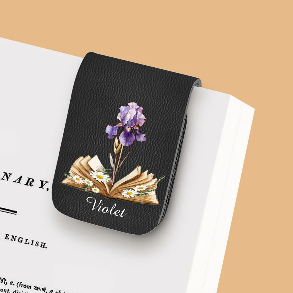 Blooming In Pages - Personalized Custom Leather Bookmark - Image 7