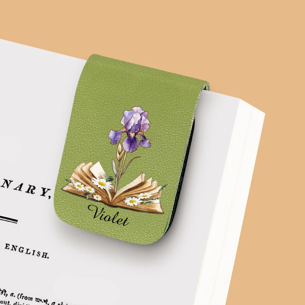 Blooming In Pages - Personalized Custom Leather Bookmark - Image 9