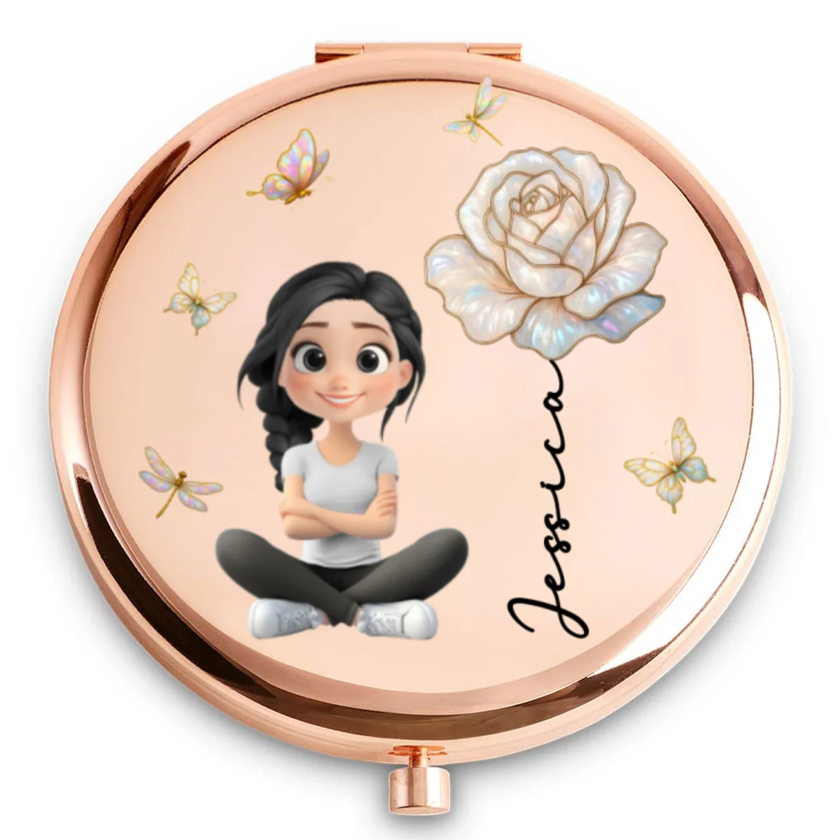 Blooming Soul - Personalized Custom Compact Mirror - Image 6