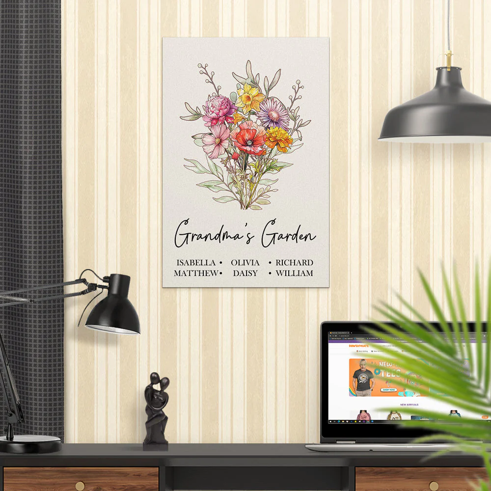 Blooming Stories Of Generations - Personalized Custom Poster - Image 3