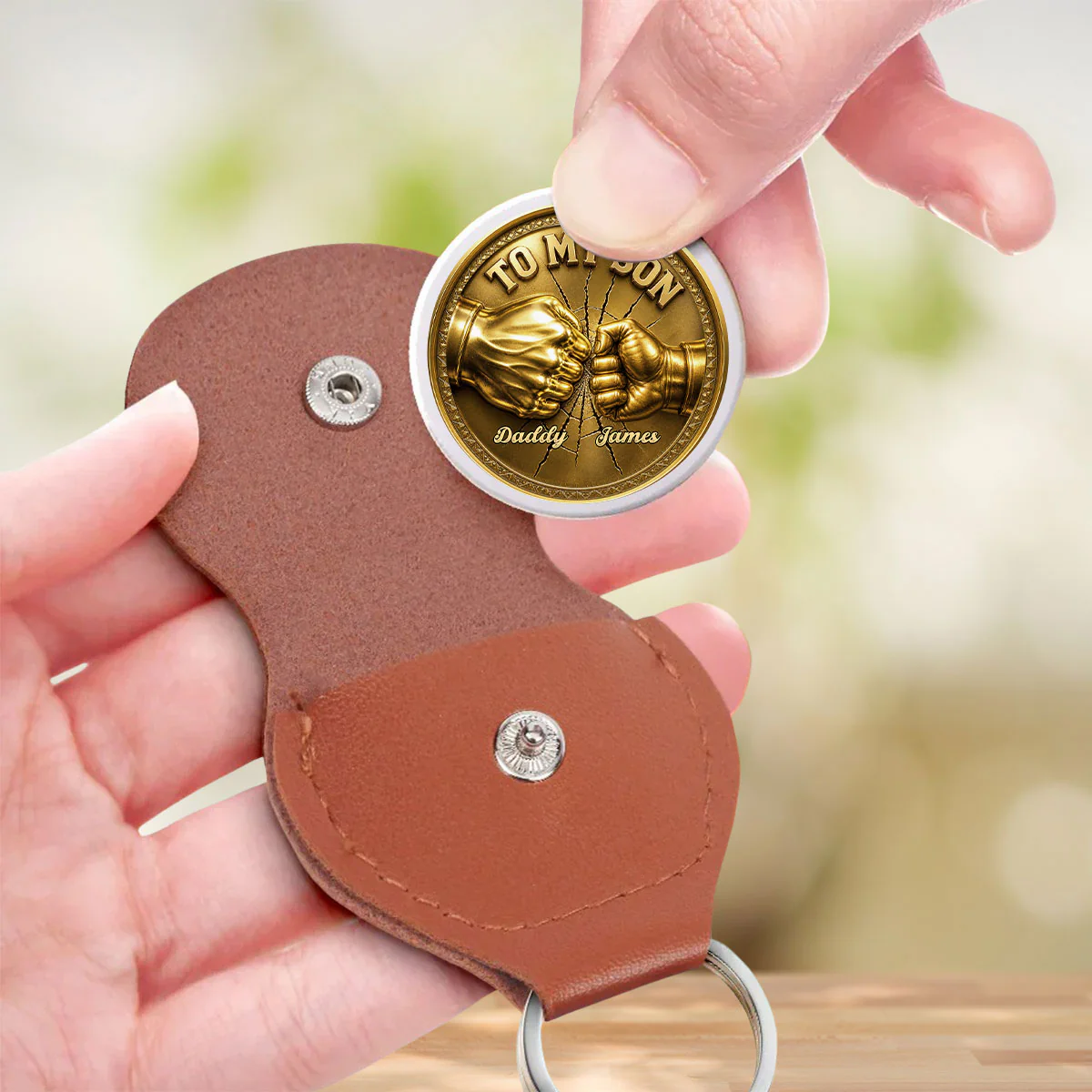 Bonded By Heart - Personalized Custom Pocket Hug - Image 4