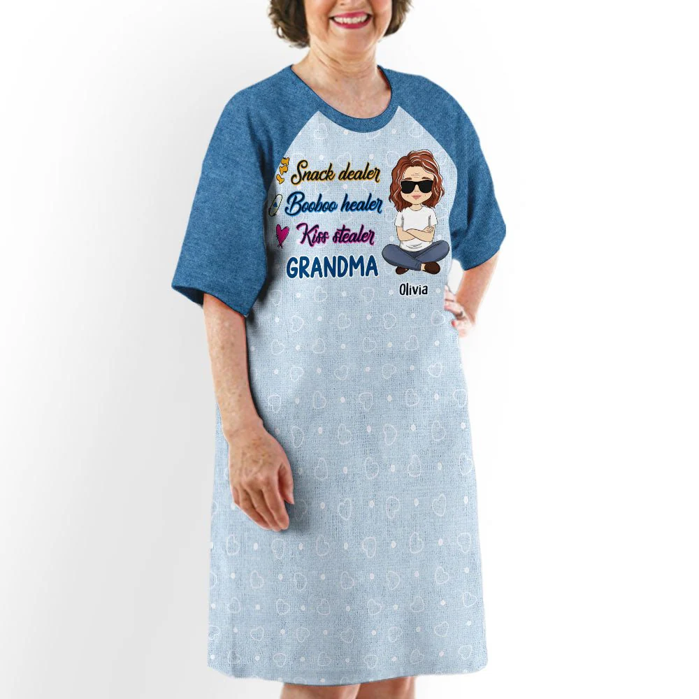 Booboo Healer - Personalized Custom 3/4 Sleeve Dress - Image 2