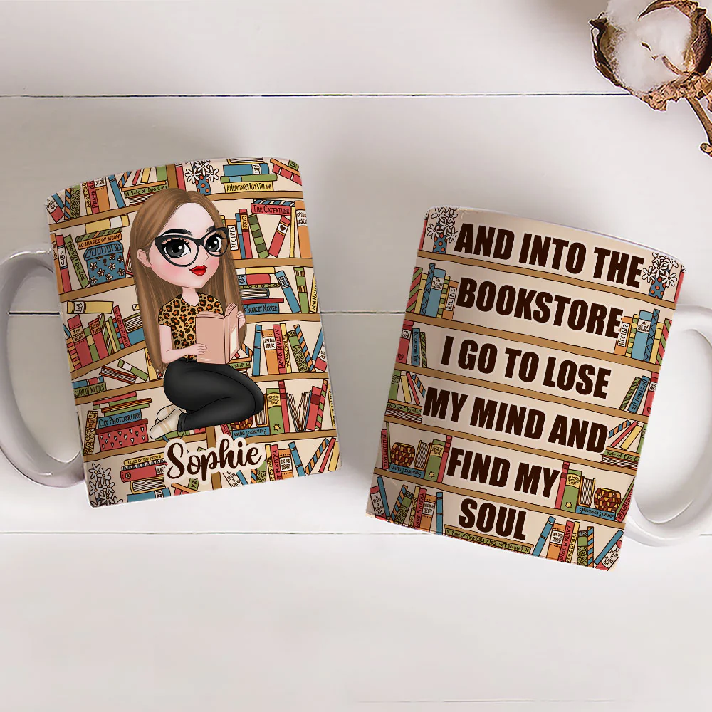 Book Lover - Personalized Custom Coffee Mug - Image 3