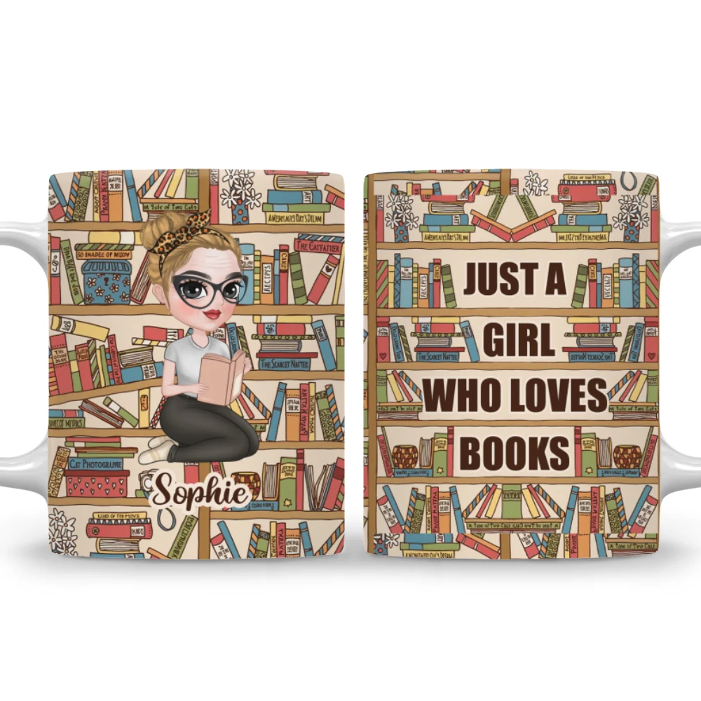 Book Lover - Personalized Custom Coffee Mug - Image 5