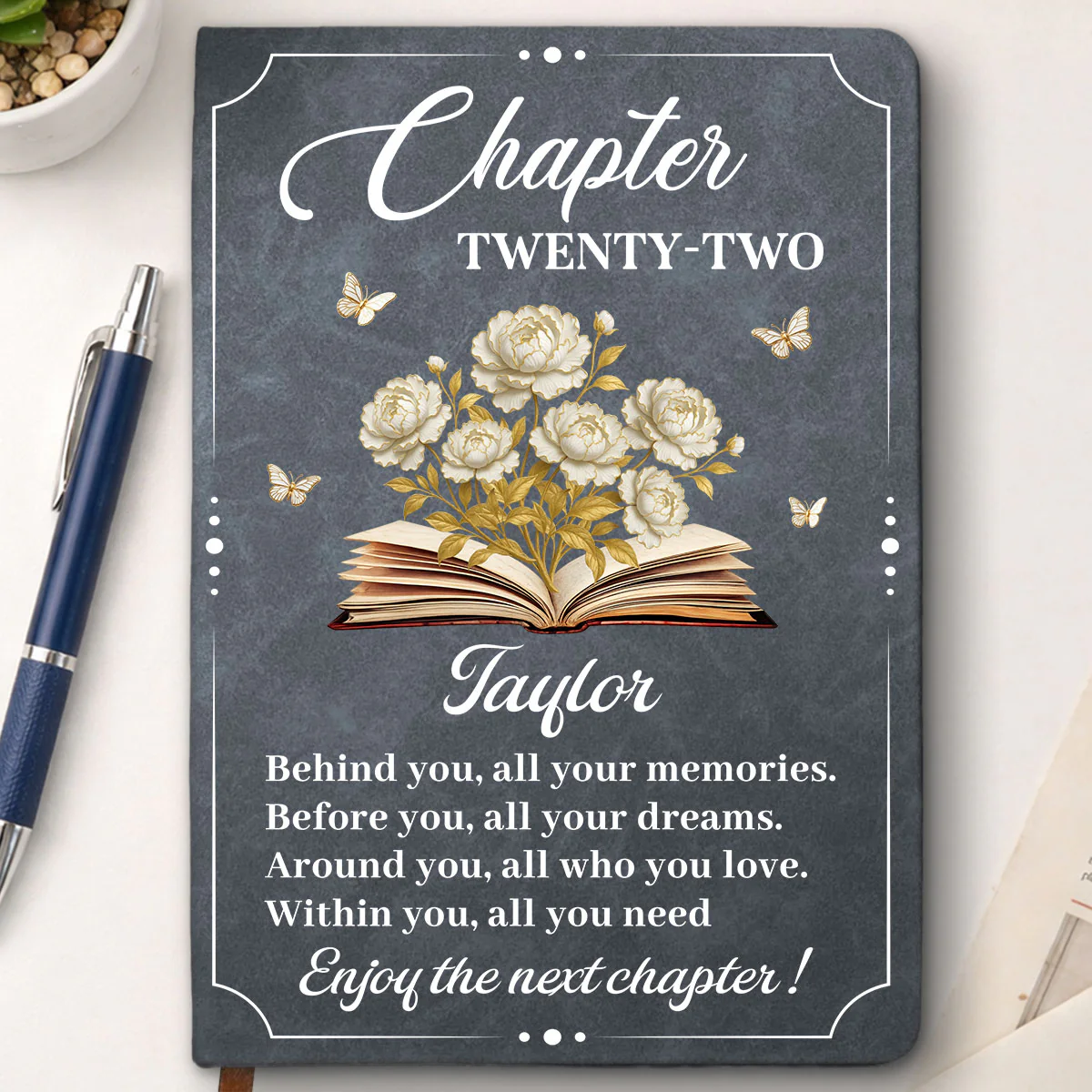 Book Lover - Personalized Custom Leather Journal - Image 4