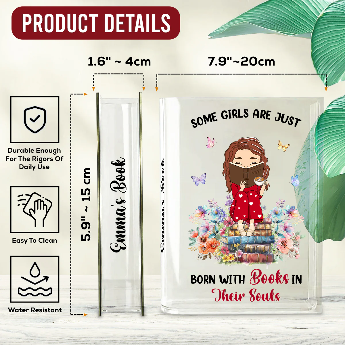 Books In Souls - Personalized Custom Acrylic Book Vase - Image 6