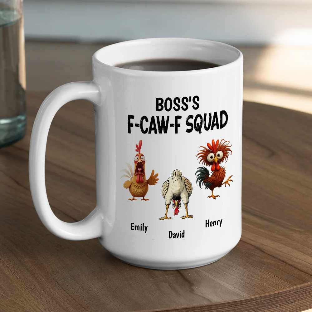 Boss FCAWF Squad - Personalized Custom Coffee Mug - Image 6