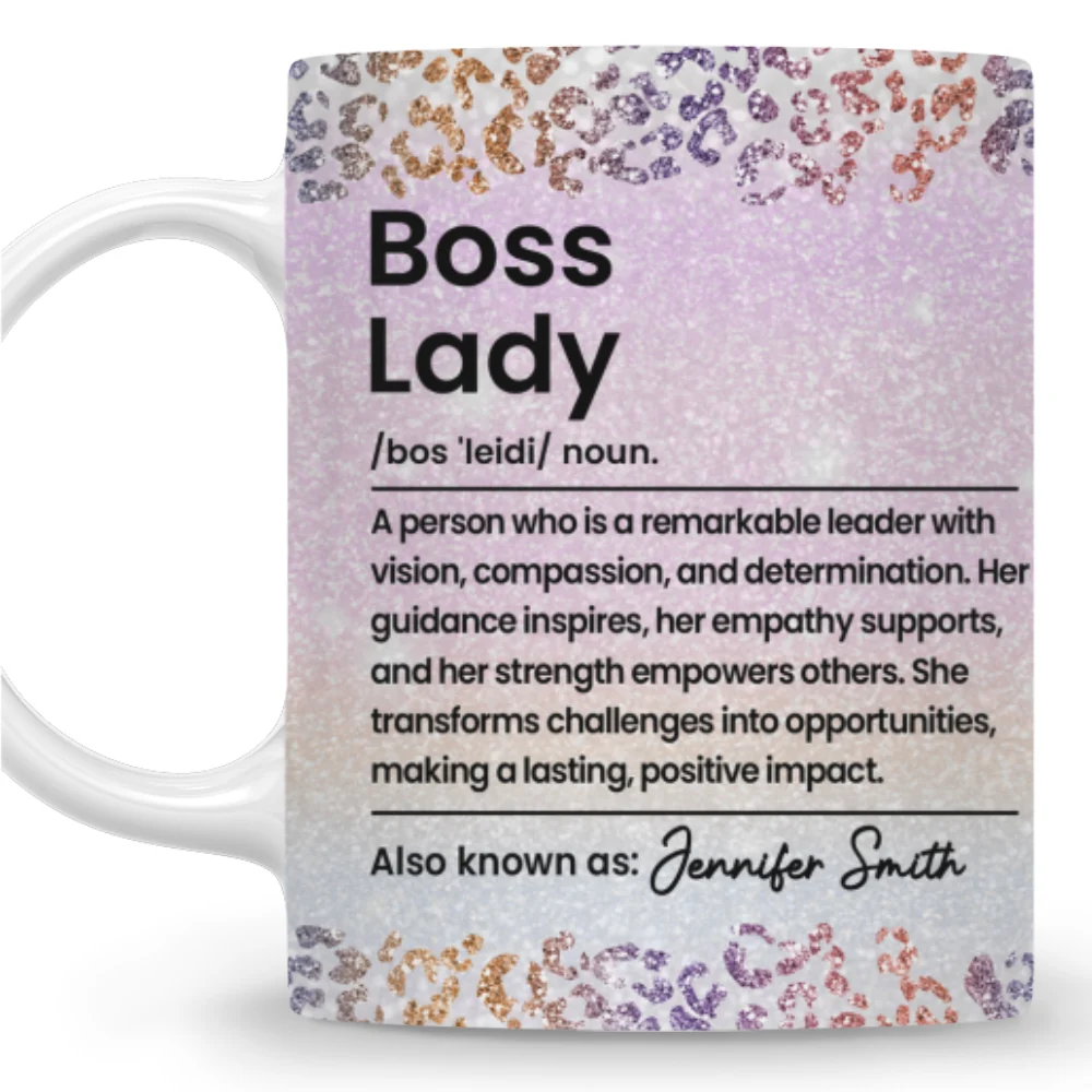 Boss Lady 2 - Personalized Custom Coffee Mug - Image 8