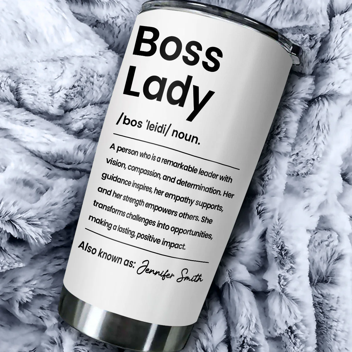 Boss Lady 2 - Personalized Custom Tumbler - Image 5