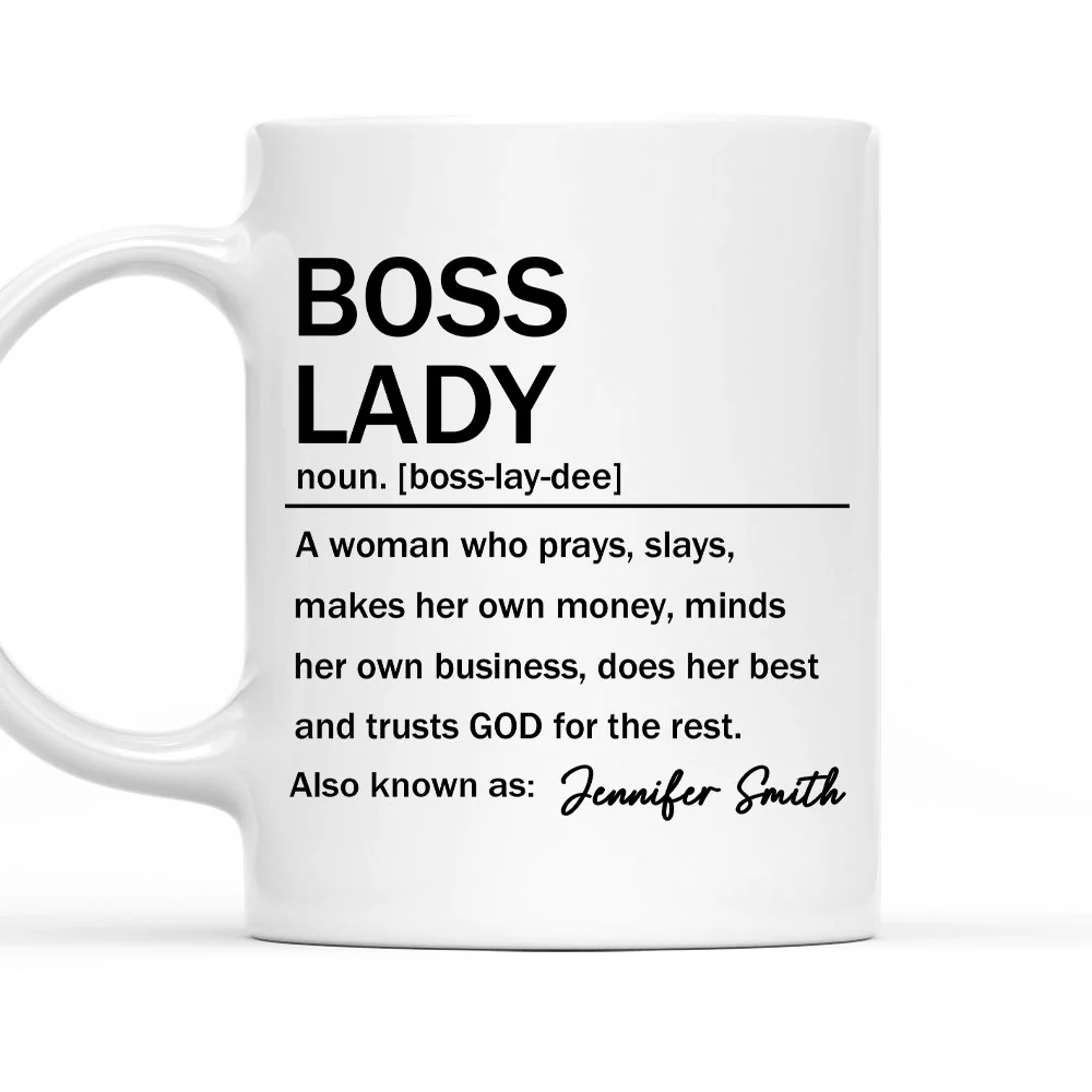 Boss Lady Gift - Personalized Custom Coffee Mug