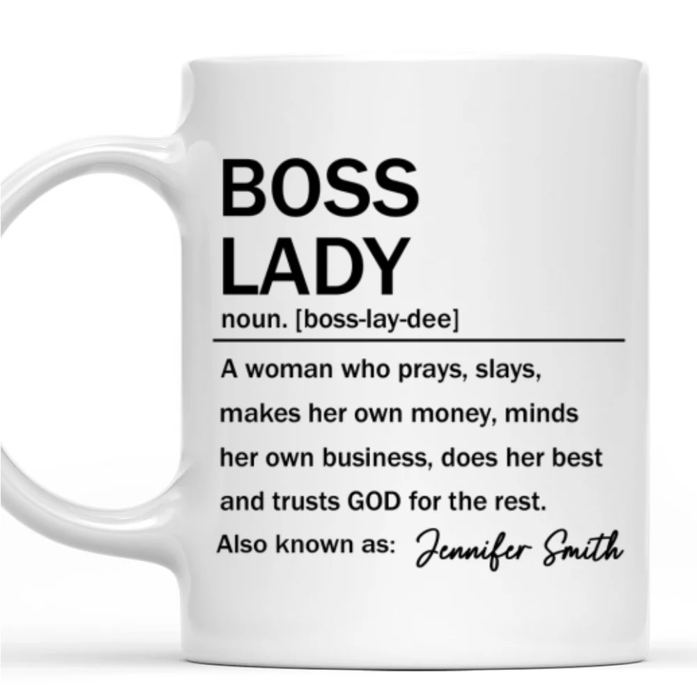 Boss Lady Gift - Personalized Custom Coffee Mug - Image 6