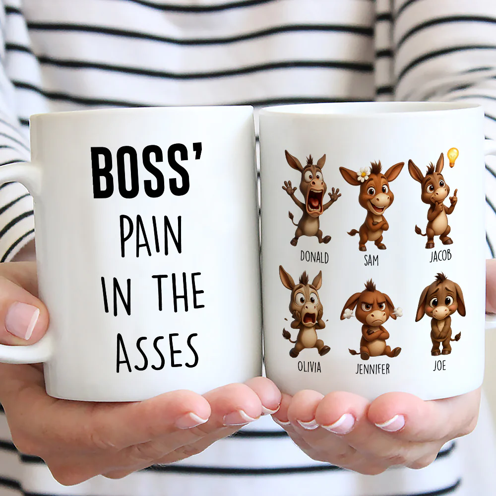 Boss Team Of Little Troubles - Personalized Custom Coffee Mug - Image 2