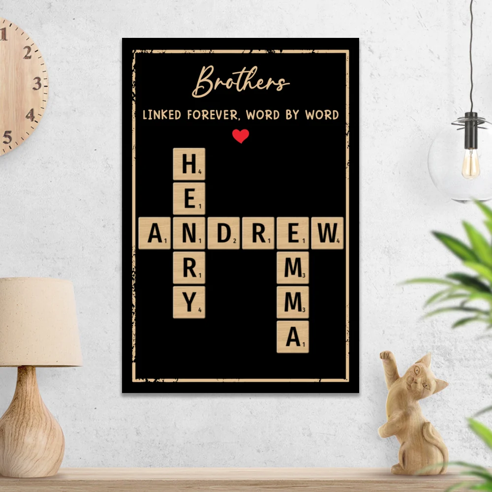 Bound Together Forever As Siblings - Personalized Custom Poster - Image 5