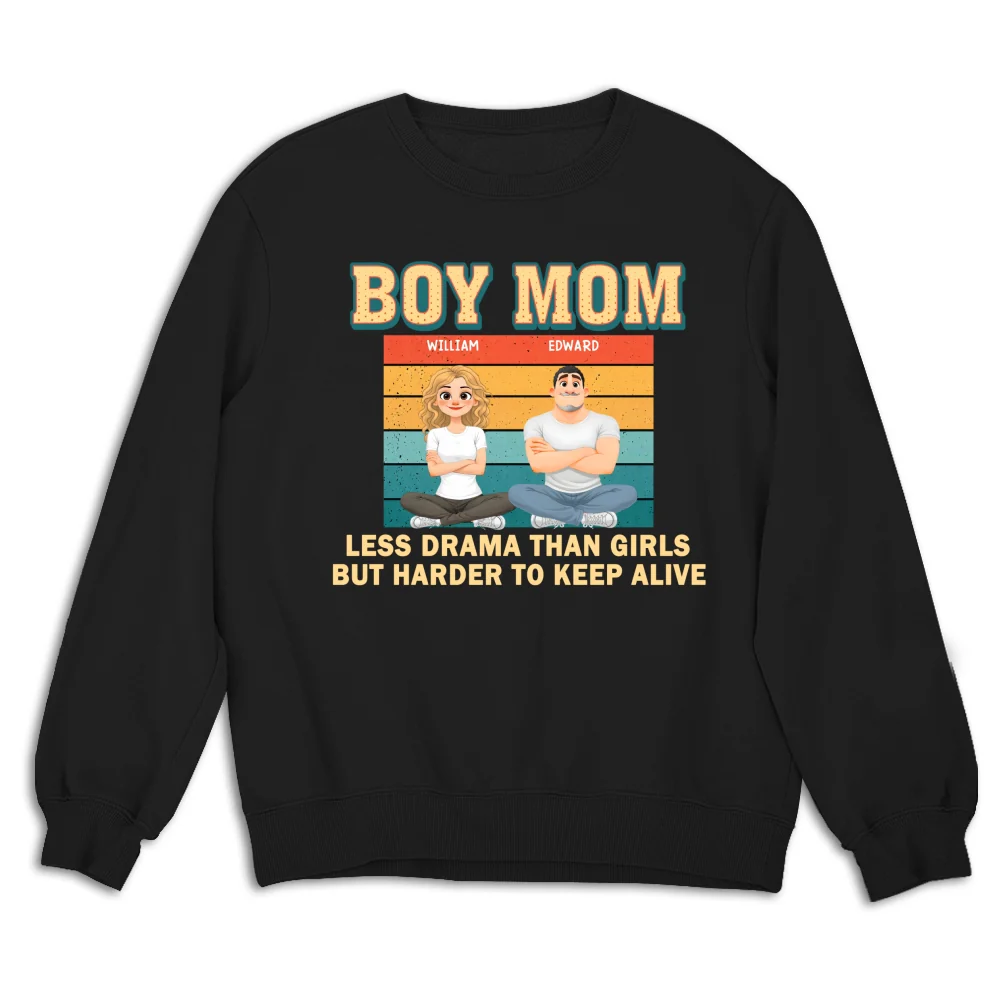 Boy Mom - Personalized Custom Shirt - Image 13