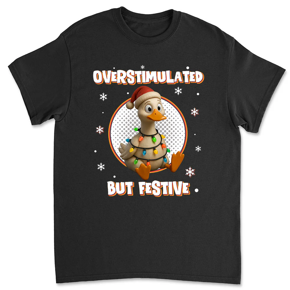 Brain Fried But Feeling Festive - Personalized Custom Shirt