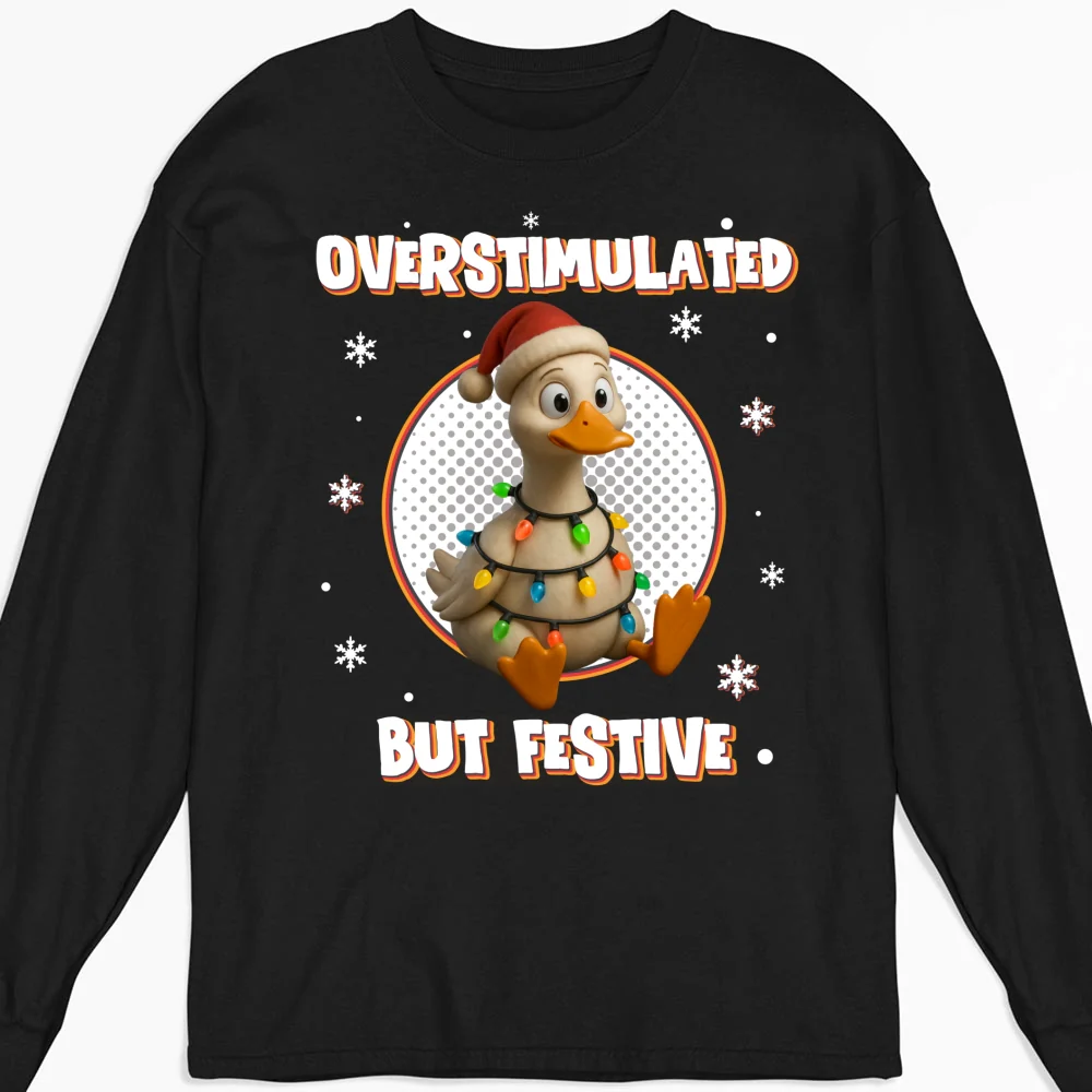 Brain Fried But Feeling Festive - Personalized Custom Shirt - Image 10
