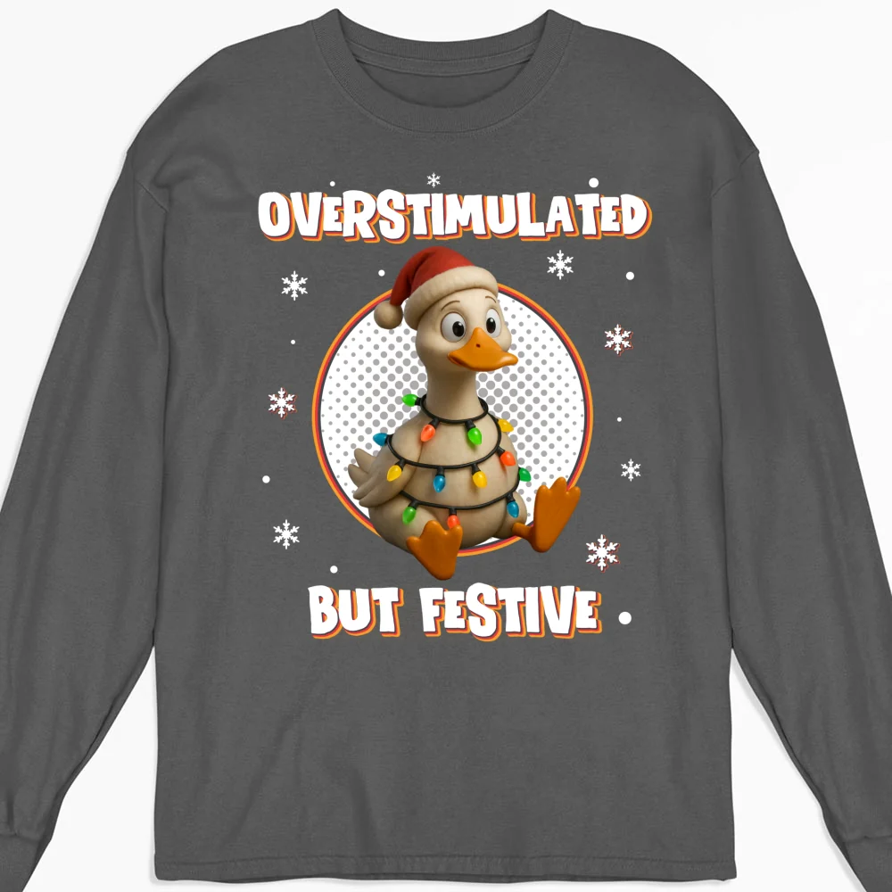 Brain Fried But Feeling Festive - Personalized Custom Shirt - Image 11