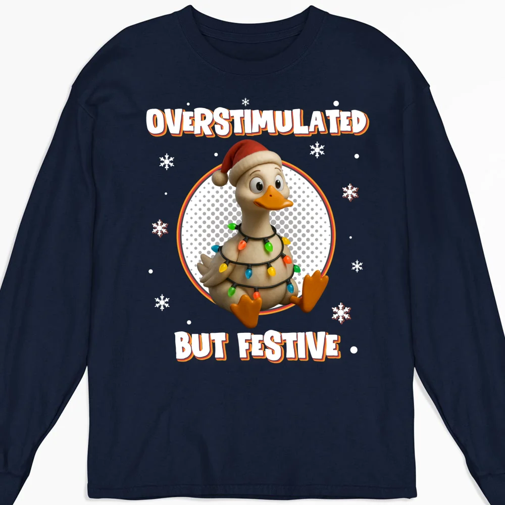 Brain Fried But Feeling Festive - Personalized Custom Shirt - Image 12