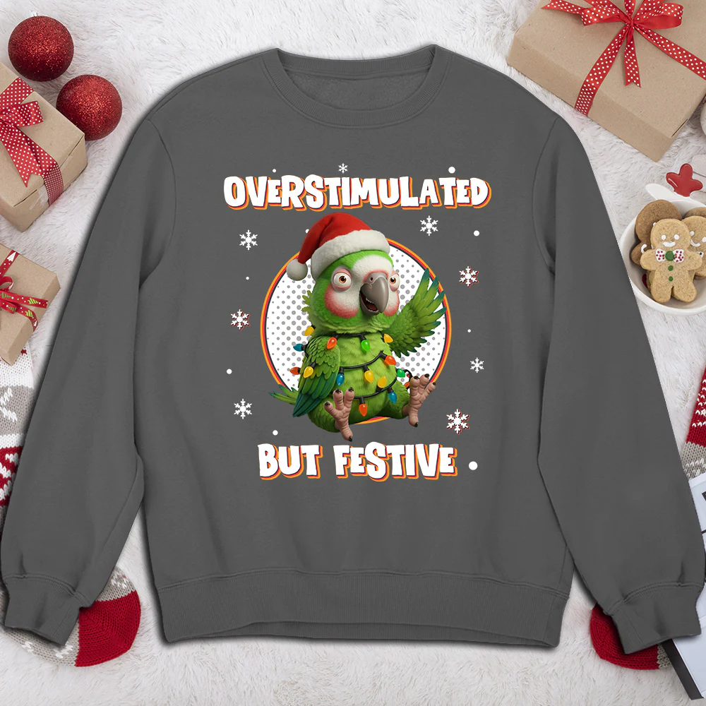 Brain Fried But Feeling Festive - Personalized Custom Shirt - Image 5