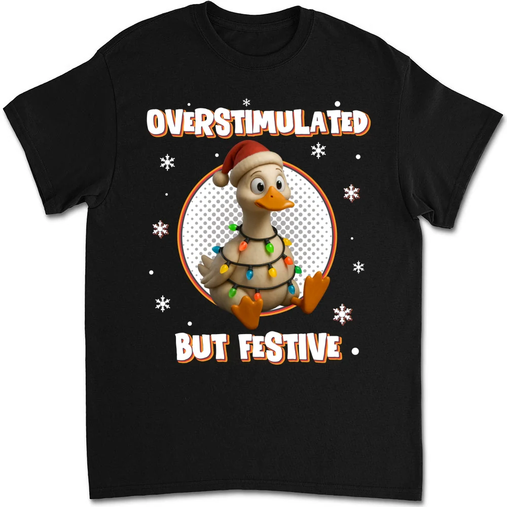 Brain Fried But Feeling Festive - Personalized Custom Shirt - Image 6