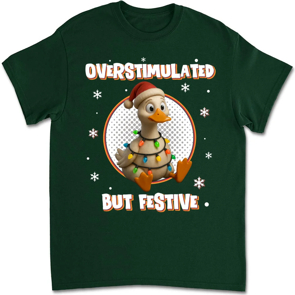 Brain Fried But Feeling Festive - Personalized Custom Shirt - Image 8