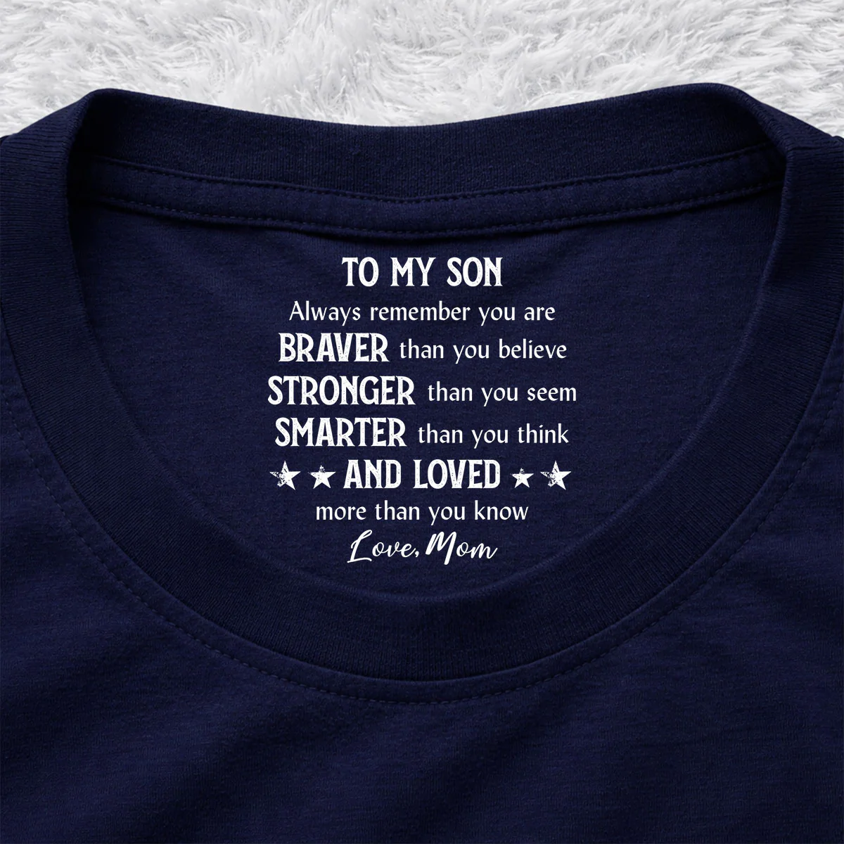 Braver Than You Think - Personalized Custom Inside Neck Print T-shirt