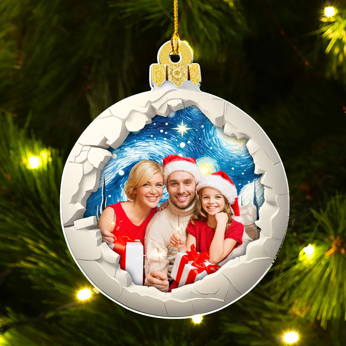 Break Through - Personalized Custom Acrylic Ornament - Image 3