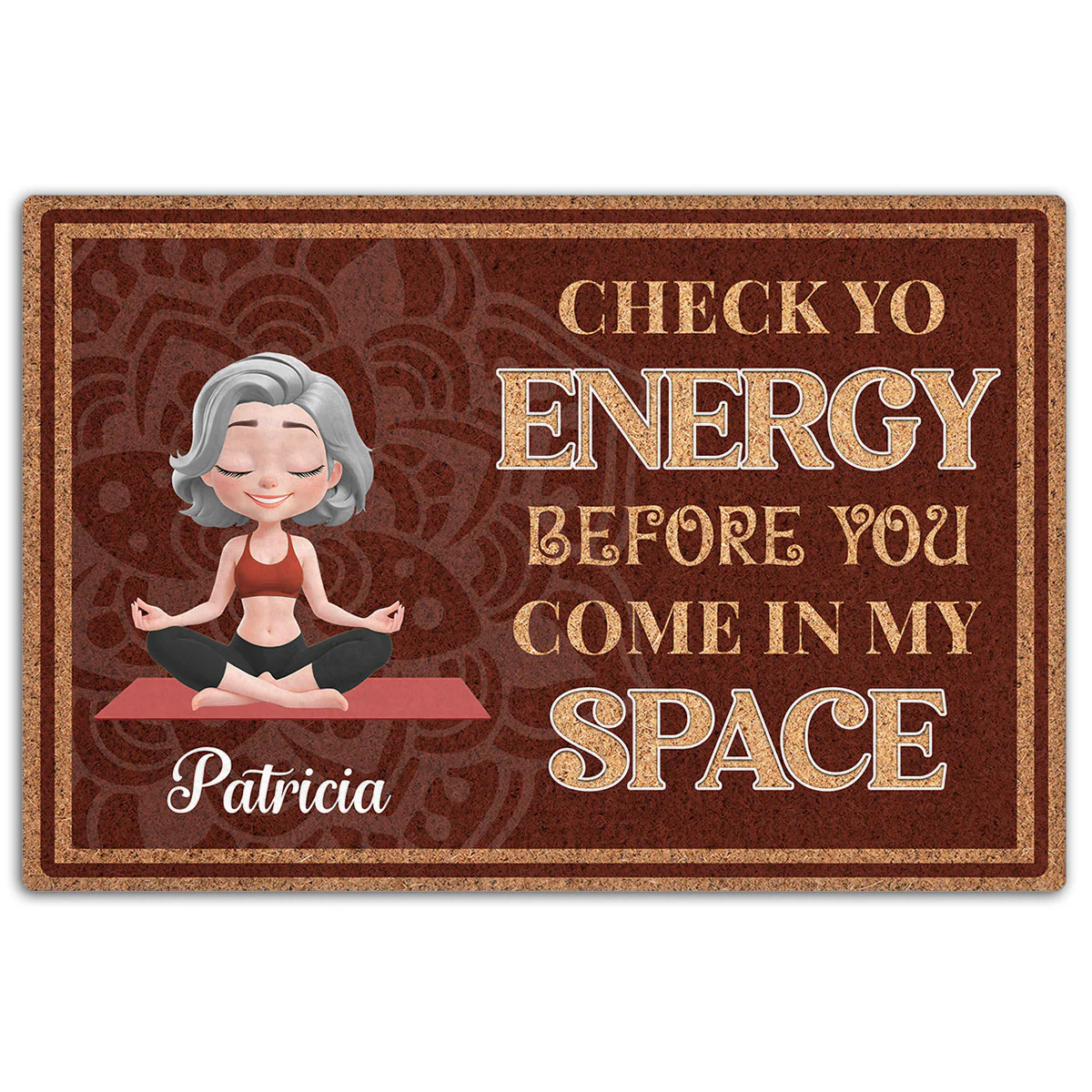 Breathe In Breathe Out - Personalized Custom Doormat