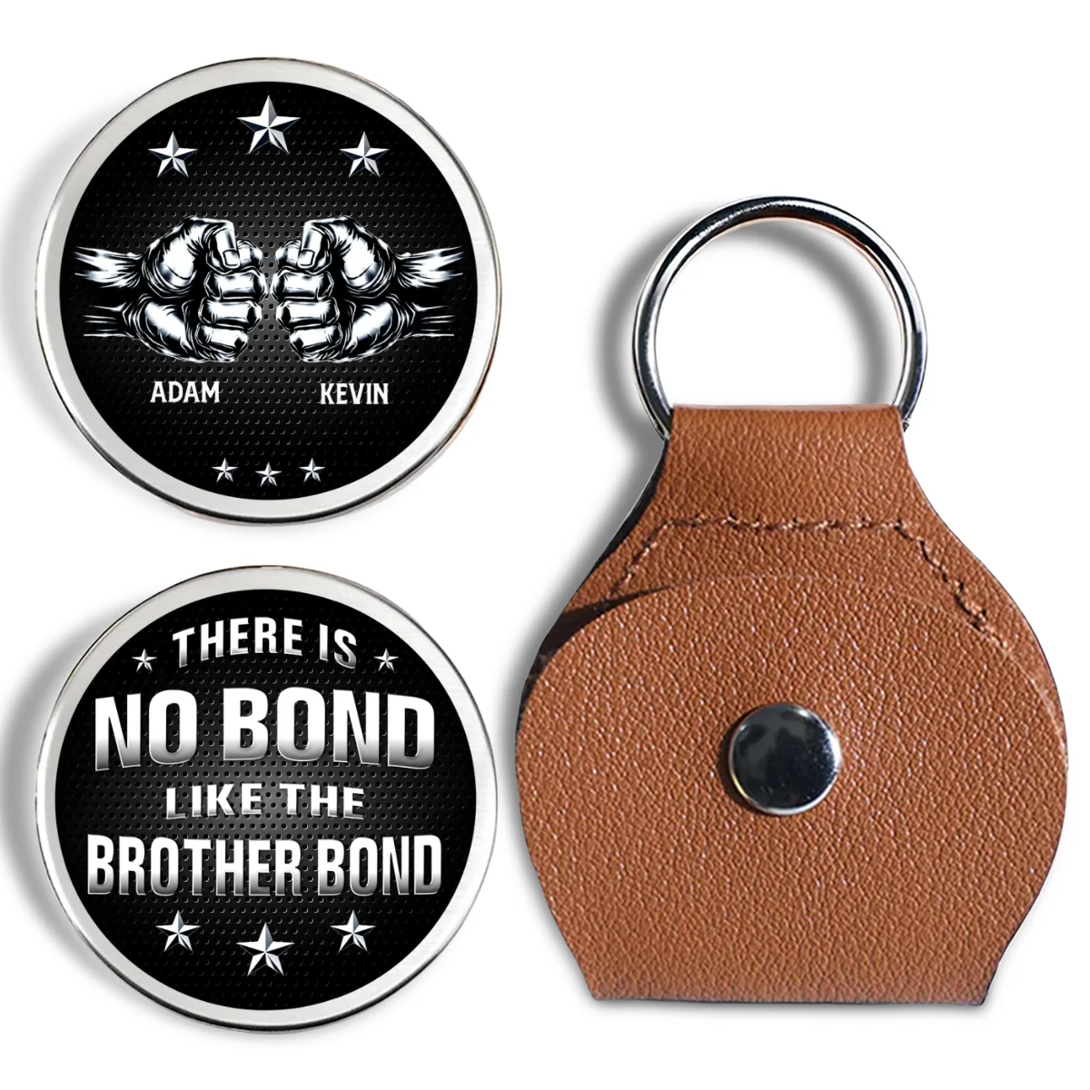Brother Bond - Personalized Custom Pocket Hug - Image 7